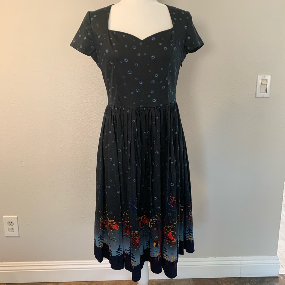 Banned Apparel Rockabilly Owl Dress - Picture 4 of 8